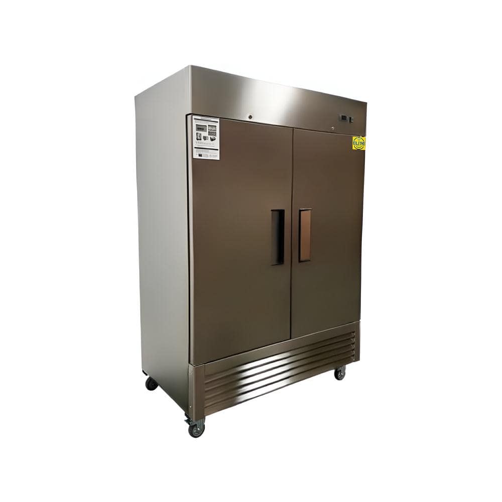 54 in. 42.2 cu. ft. Commercial NSF Reach in Two Door Refrigerator E55BR in Stainless Steel