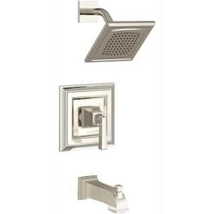 Town Square S Water Saving Tub and Shower Trim Kit for Flash Rough-in Valves in Polished Nickel (Valve Not Included)