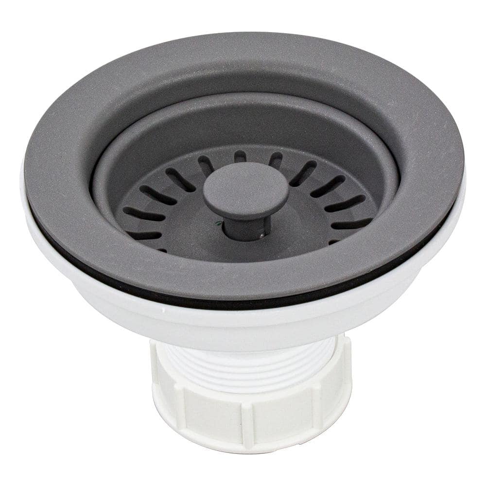 Transolid 3.5 in. Plastic Strainer in Grey 2410-17 - The Home Depot