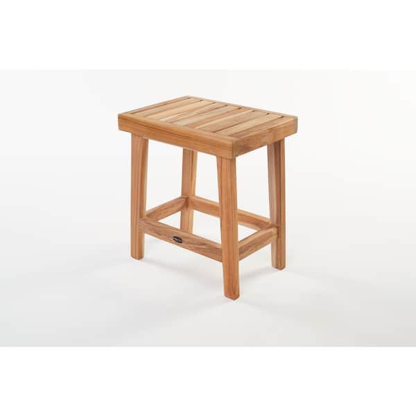 16 in. W Gala Bathroom Shower Bench in Natural Teak