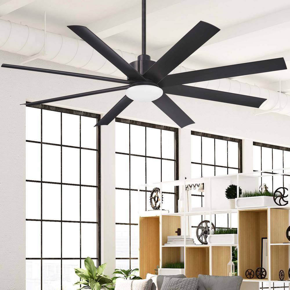 Slipstream 65" Coal 8-Blade Smart LED Ceiling Fan with Remote