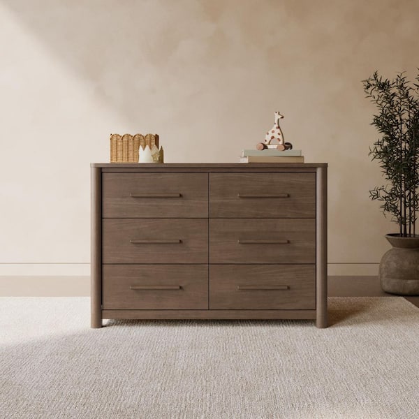 Storkcraft Malta Hazelnut 6 Drawer 47.72 in. Wide Dresser 03786