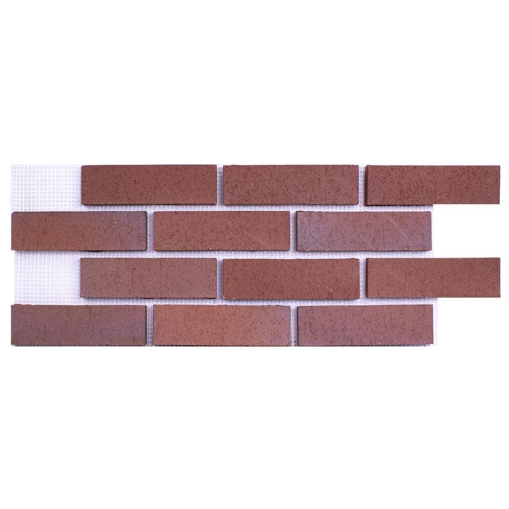 28 in. x 10.5 in. x 0.625 in. (6.99 sq. ft.) Brickwebb Shanghai Thin Brick Sheets Flats (Box of 4-Sheets) price history on PriceWatchPro