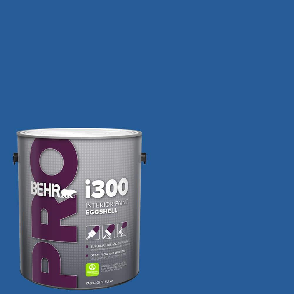 BEHR PRO 1 gal. #P510-7 Beacon Blue Eggshell Interior Paint PR33301 ...