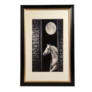 Horse and Moon Wall Art Print