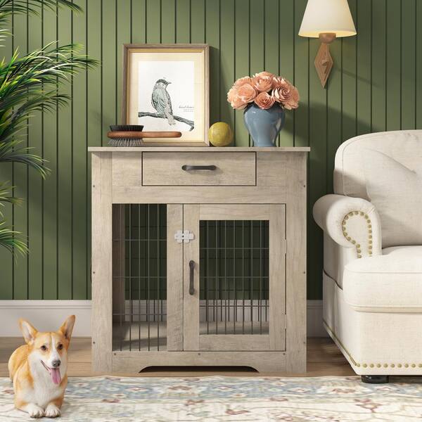 Oak dog outlet crate