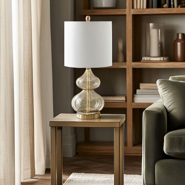 510 Design Ellipse 25.25 in. Gold Table Lamp