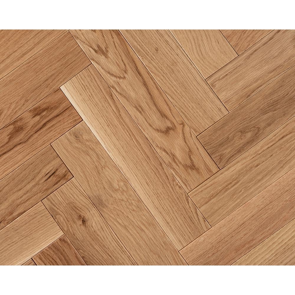 CENTURY FLOORING Natural White Oak Solid Herringbone 3/4 in. T x 3.25 ...