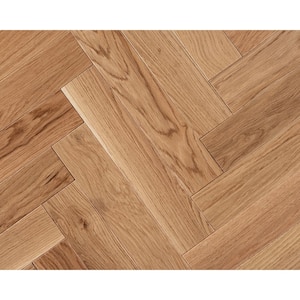 Natural White Oak Solid Herringbone 3/4 in. T x 3.25 in. W Solid Hardwood (16.50 sq.ft./case)