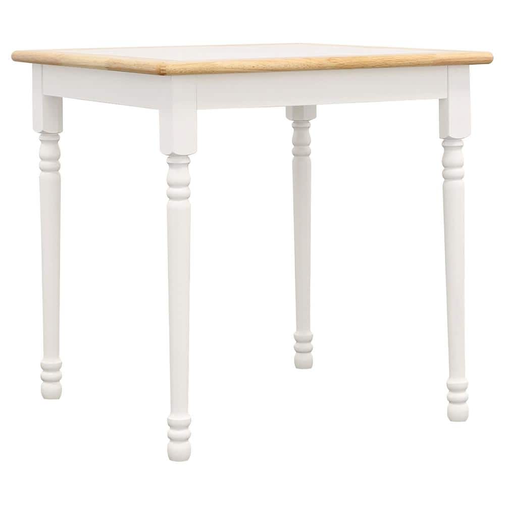 Carlene 29'' Natural Brown and White Tile-Top Dining Table