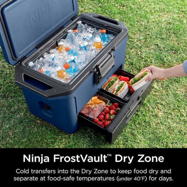 NINJA FrostVault 50- qt Hard Cooler with Dry Zone in Lakeshore