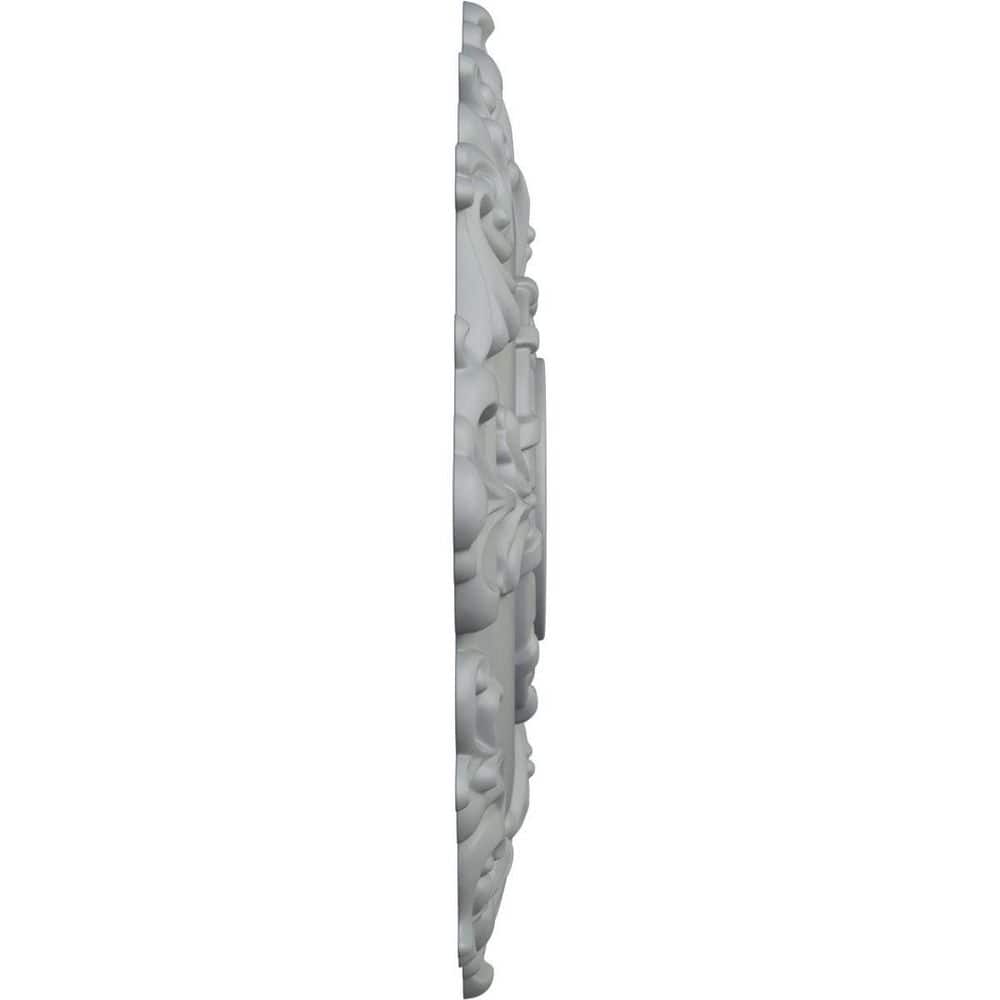 18" Primed Riley Circle Ceiling Medallion, Moisture & Rot Resistant