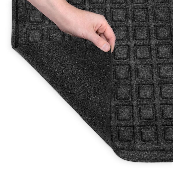 TrafficMaster Heavy Duty Black Charcoal 24 in. x 72 in. Non-Slip