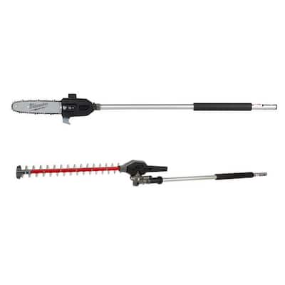 M18 FUEL QUIK-LOK 10 in. Pole Saw Attachment and M18 FUEL QUIK-LOK Hedge Trimmer Attachment (2-Tool)
