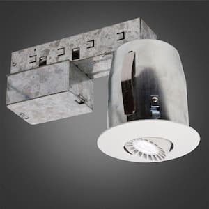 300 Series 3 in. Matte White Recessed LED Fixture Kit