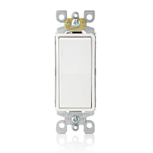Decora 15 Amp Single-Pole Switch, White 5601-2WS