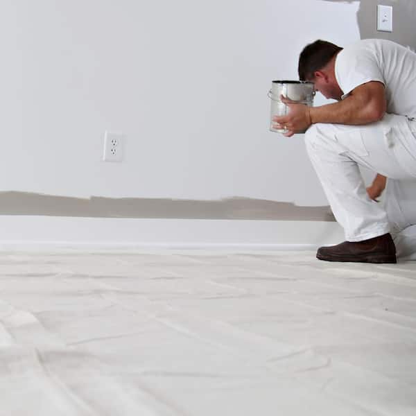 6 oz. 4 ft. x 15 ft. Utility Weight Canvas Drop Cloth Runner