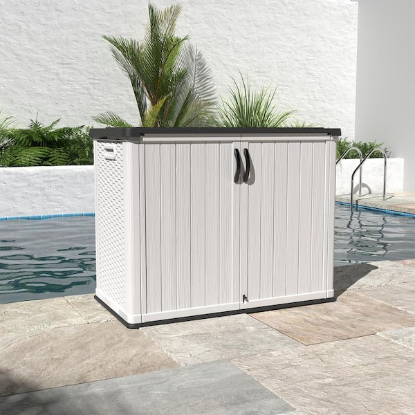 Patiowell 4 ft. W x 2.1 ft. D in. D Resin Vertical Storage Plastic