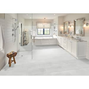 Alexandra White 12 in. x 24 in. Matte Porcelain Marble Look Floor and Wall Tile (512 sq. ft./Pallet)