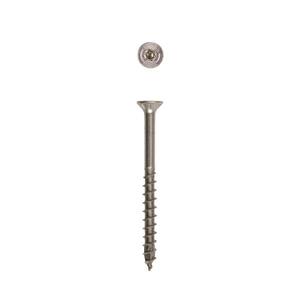 Number-10 x 2-1/2 in. T-Star Plus Drive Flat Undercut Partial Thread Stainless Steel Screw (83-Box)