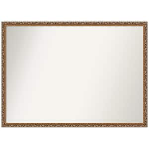 Antique Bronze 40 in. W x 29 in. H Non-Beveled Wood Bathroom Wall Mirror in Bronze