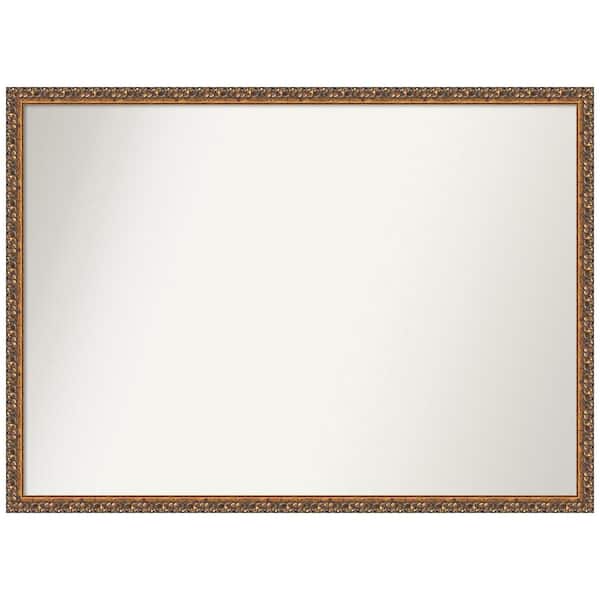 Amanti Art Antique Bronze 40 in. W x 29 in. H Non-Beveled Wood Bathroom Wall Mirror in Bronze