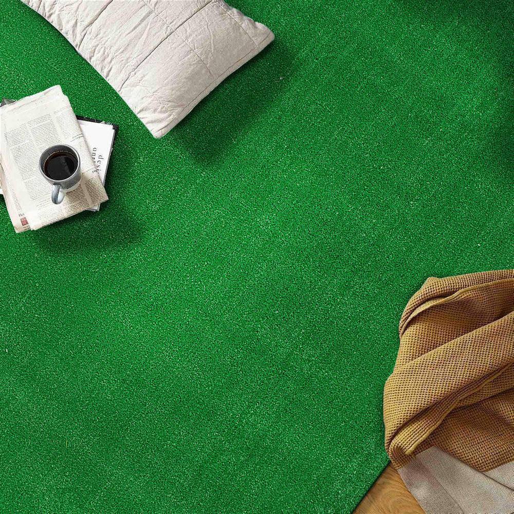 Green Synthetic Turf Indoor Outdoor Area Rug 5' x 7'
