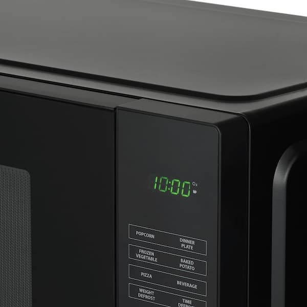Vissani Black Stainless Steel 1,100 Watt Countertop Microwave