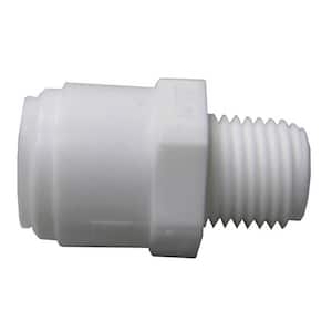 Quick Connect 3/8 in. x 1/4 in. White Plastic C x MIP Adapter