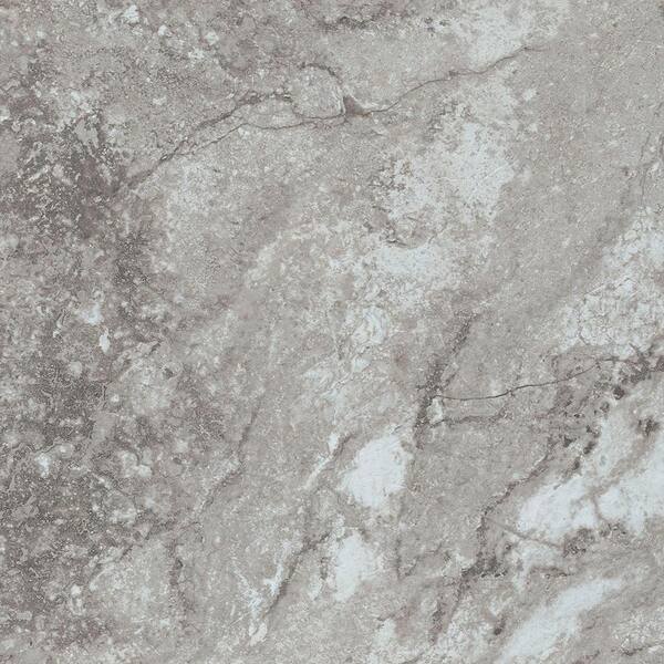 TrafficMaster Take Home Sample - White and Gray Travertine Peel and Stick Vinyl Tile Flooring - 5 in. x 7 in.
