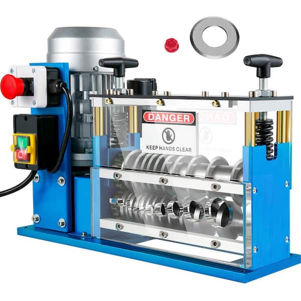Electric Wire Stripping Machine 370-Watt 0.06-1.5 in. Automatic Cable Stripper 75 ft. /min Speed, 11 Channels, 10 Blades