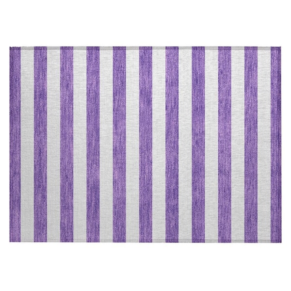 Chantille ACN528 Purple 1 ft. 8 in. x 2 ft. 6 in. Machine Washable Indoor/Outdoor Geometric Area Rug
