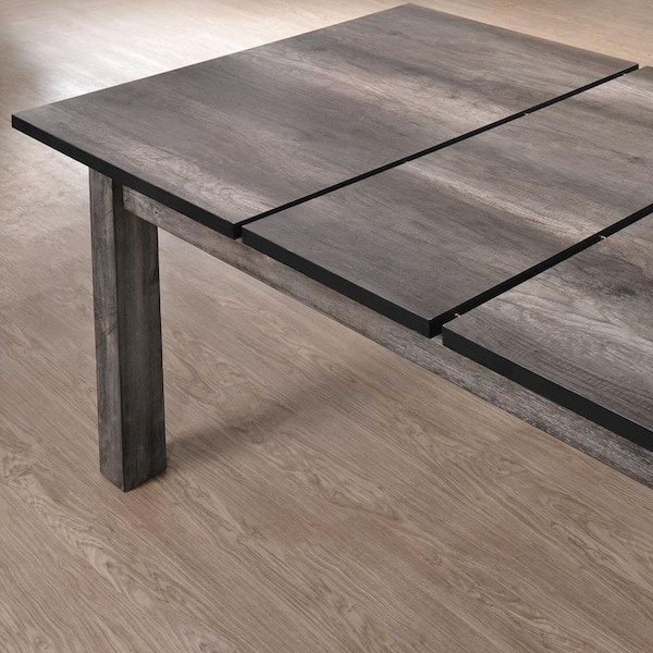 Cambridge Drexel 8-Piece Weathered Gray Dining Set: Table, 6