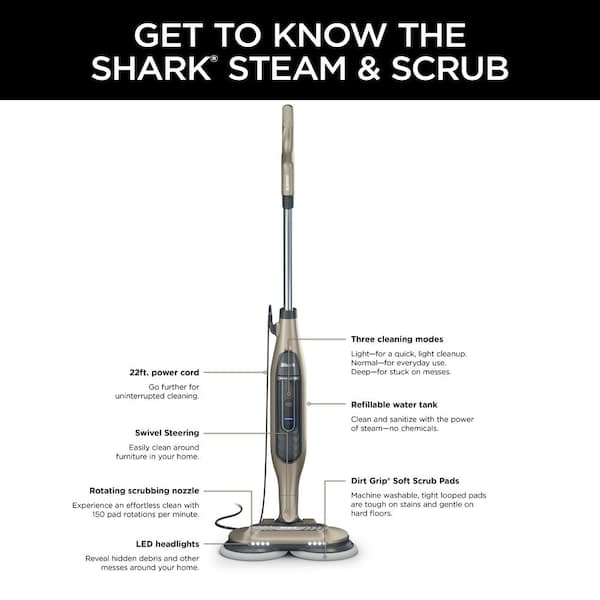 Shark Steam and Scrub All-In-One Steam Mop - Cashmere Gold