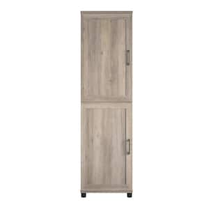 Hobart Gray Oak 2-Door Kitchen Pantry Cabinet