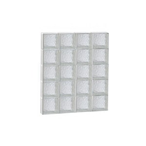 30 in. x 37.5 in. x 3.125 in. Metric Series Savona Pattern Frameless Non-Vented Glass Block Window