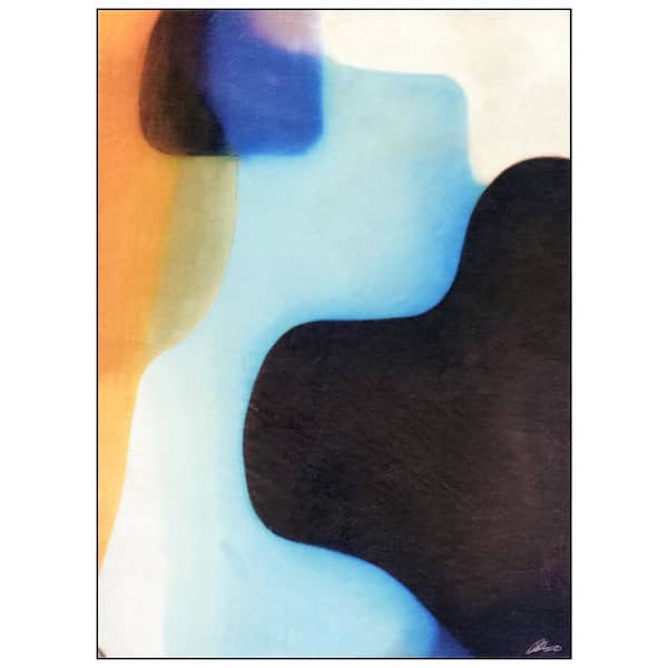 Interlocking V, 8'x10' Hand Washable Abstract Art Area Rug, power-loomed, 100% polyester, 2mm pile, non-slipping back.