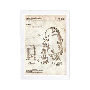 Robot II 1979 Parchment' Framed Fantasy Art Print 19 in. x 13 in.