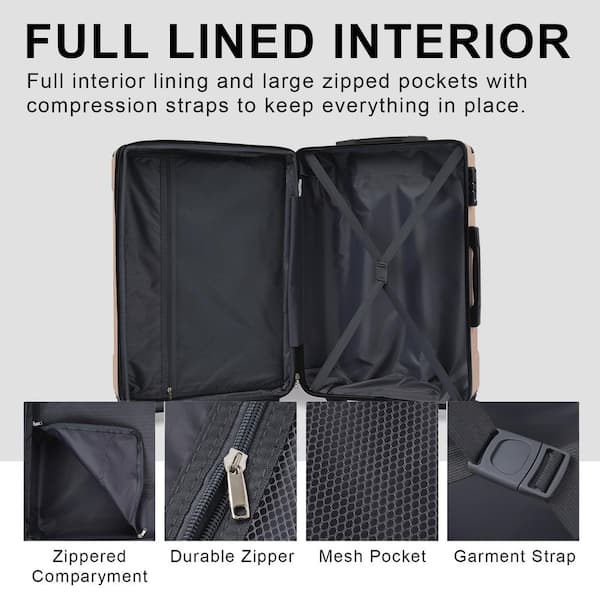 28 in. Green Hardshell Luggage Spinner Suitcase with TSA Lock Light-Weight (Single Luggage)