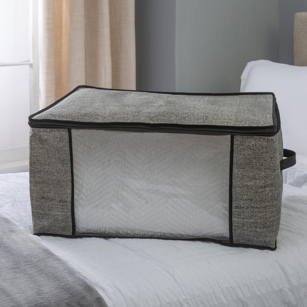 Simplify 2 Pack Blanket Storage Bag in Heather Grey