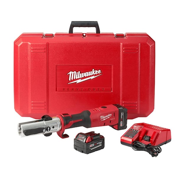 Milwaukee M18 18-Volt Lithium-Ion Cordless FORCE LOGIC Long Throw Press Tool Kit W/(2) 3.0Ah Batteries, Charger, Hard Case
