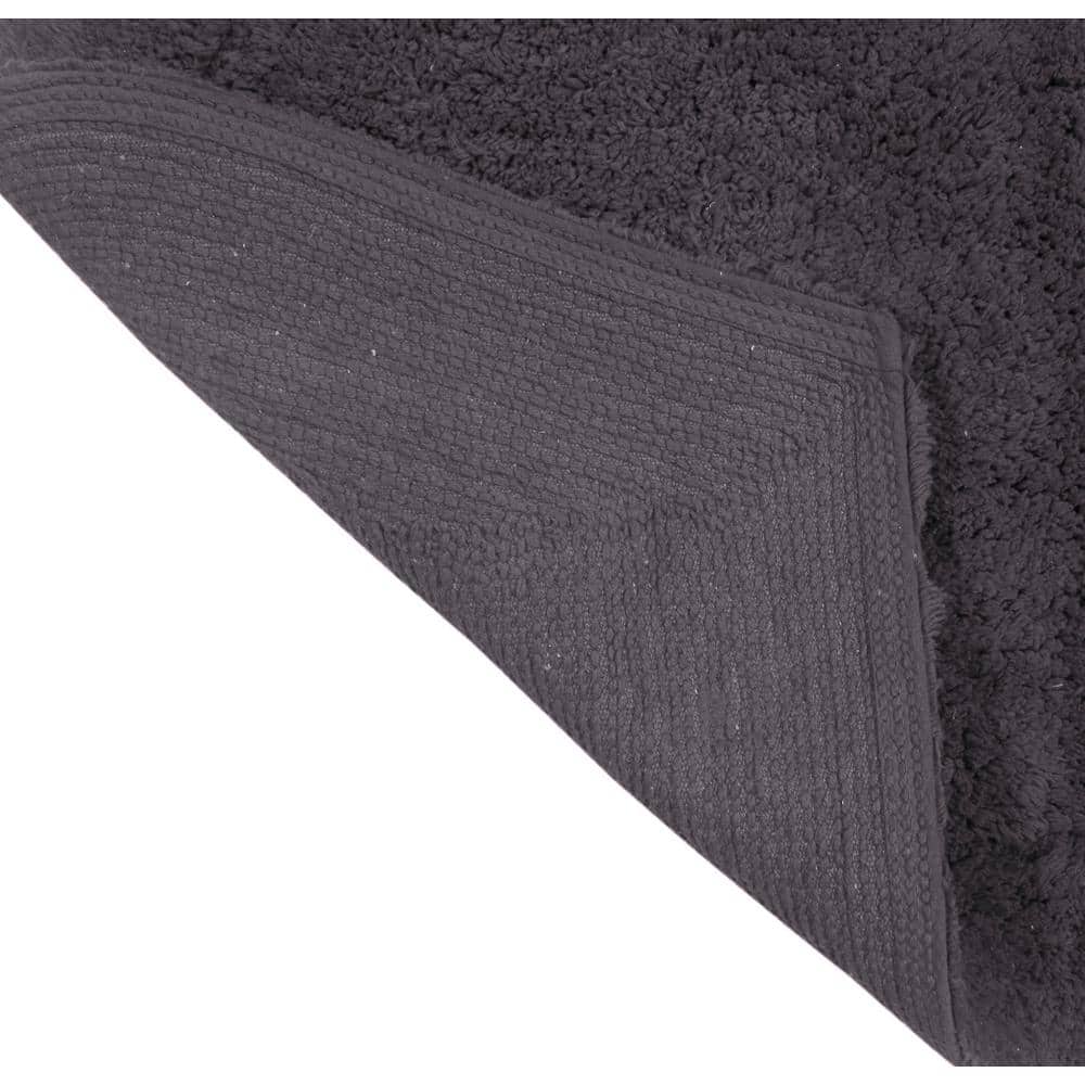 Waterford Luxury 30" Round Plush Gray Cotton Bath Rug
