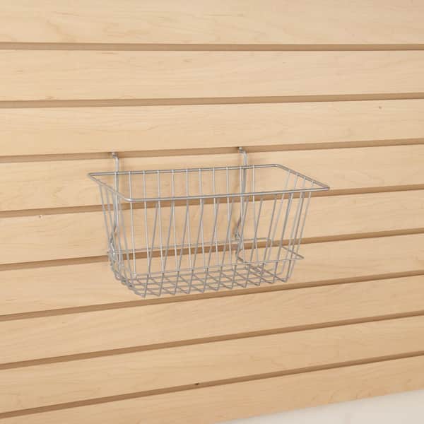 Econoco 12 in. W x 6 in. D x 6 in. H Chrome Narrow Wire Basket (Pack of 6)