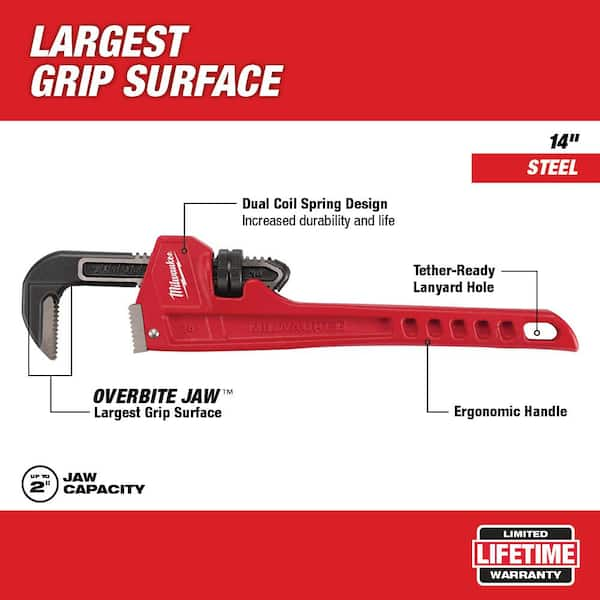 SureBilt 14in Steel Pipe Wrench