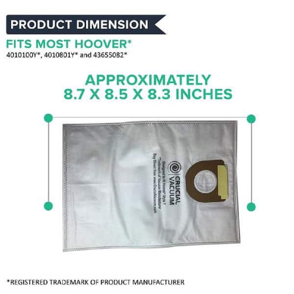 VCC-07 5 X VAX WORKMAN VACUUM BAGS HOOVER 4080 QUALITY 5 LAYERS FILTRTON 8L
