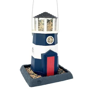 Large Nautical Navy Lighthouse Birdfeeder