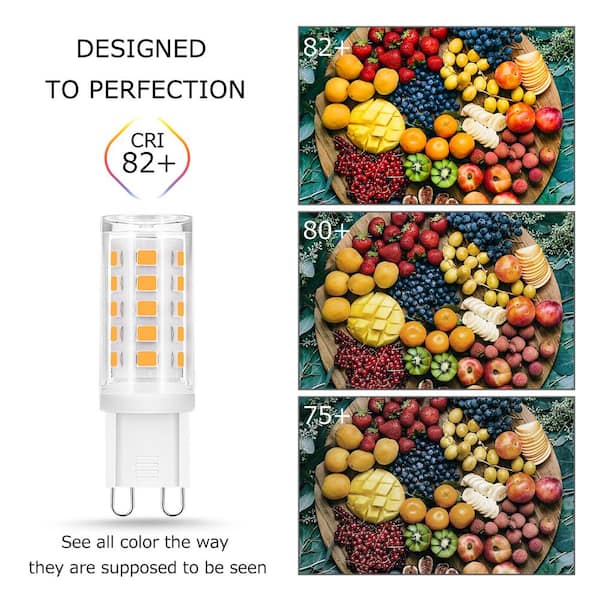 40-Watt Equivalent G9, Soft White (2700K) LED Bulbs, Non-Dimmable (5-Pack)