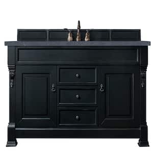 Brookfield 60 in. W x 23.5 in. D x 34.3 in. H Single Bath Vanity in Antique Black with Quartz Top in Charcoal Soapstone