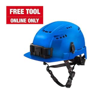 BOLT Blue Type 2 Class C Front Brim Vented Safety Helmet