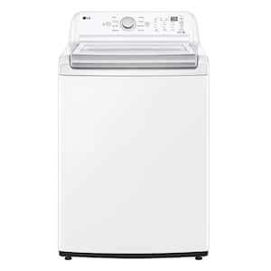 4.8 cu. ft. Large Capacity Top Load Washer with 4-Way Agitator, NeveRust Drum, TurboDrum Technology in White